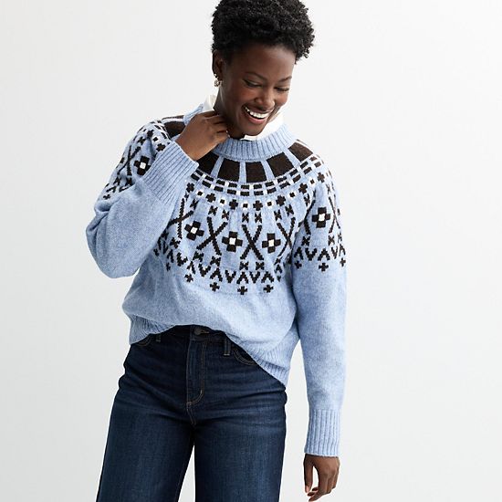 Women's Sonoma Goods For Life® Cozy Heritage Fair Isle Sweater