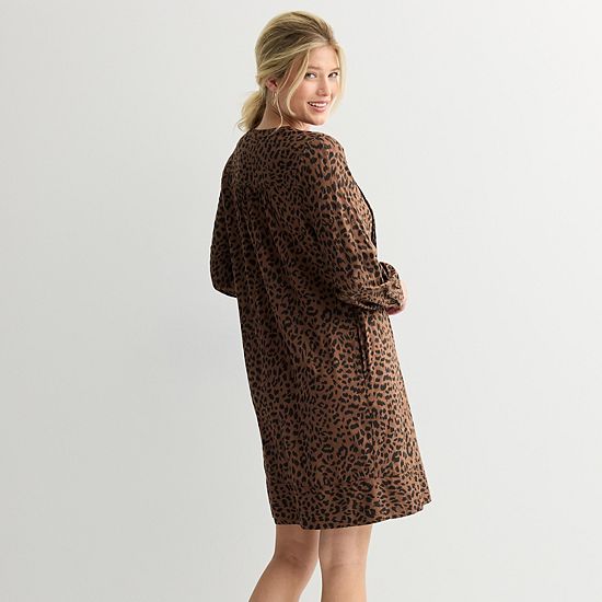 Women's Sonoma Goods For Life® Long Sleeve Pintuck Dress