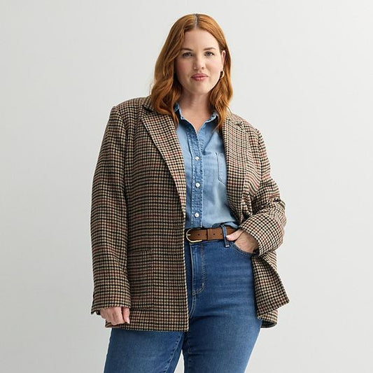 Plus Size Sonoma Goods For Life® Polished Heritage Blazer