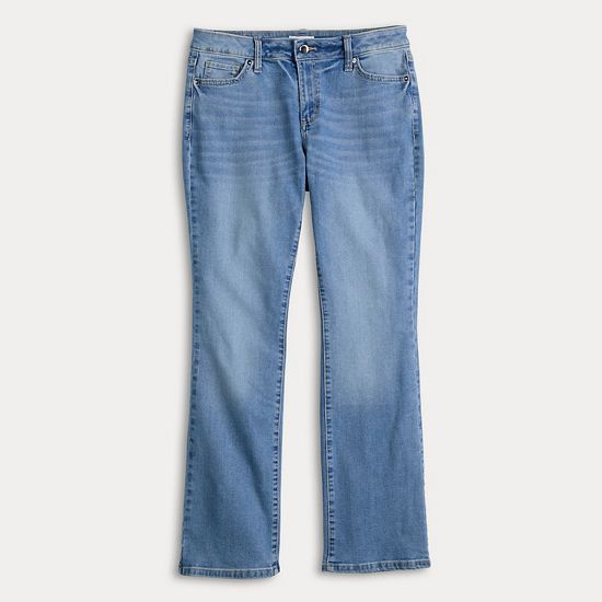 Women's Sonoma Goods For Life® Curvy Mid Rise Bootcut Jeans