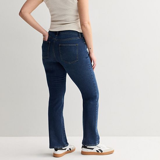 Women's Sonoma Goods For Life® Curvy Mid Rise Bootcut Jeans