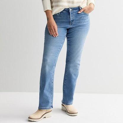 Women's Sonoma Goods For Life® Curvy Mid Rise Bootcut Jeans