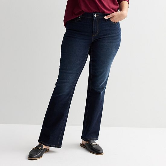 Women's Sonoma Goods For Life® Curvy Mid Rise Bootcut Jeans