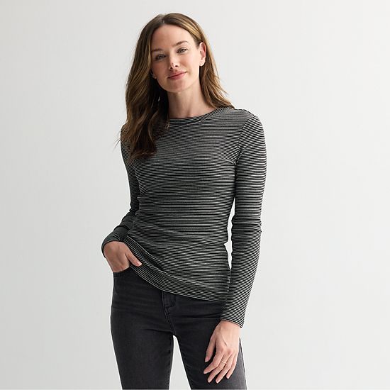 Petite Sonoma Goods For Life® Long Sleeve Crewneck T-Shirt