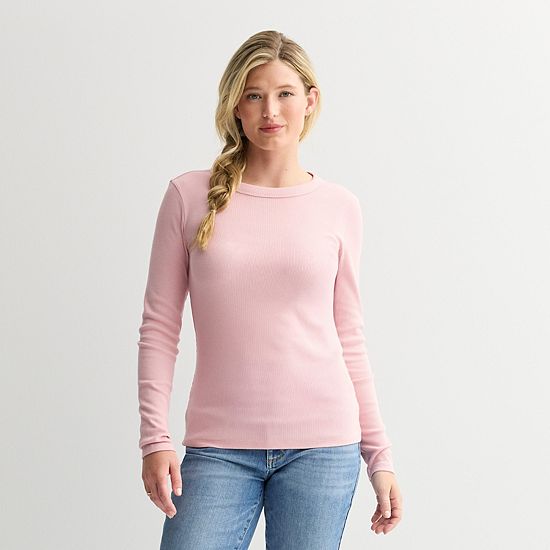 Petite Sonoma Goods For Life® Long Sleeve Crewneck T-Shirt