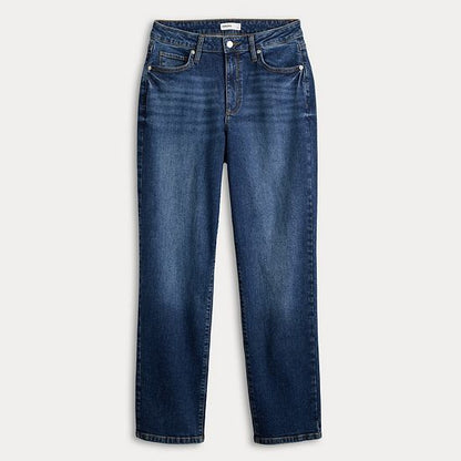 Women's Sonoma Goods For Life® Curvy High-Rise Straight Leg Jeans