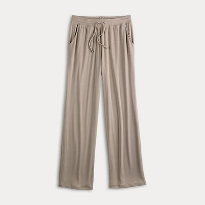 Women's Sonoma Goods For Life® Ribbed Open Leg Pajama Pants