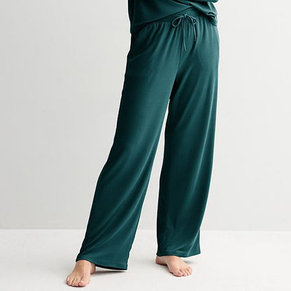Women's Sonoma Goods For Life® Ribbed Open Leg Pajama Pants