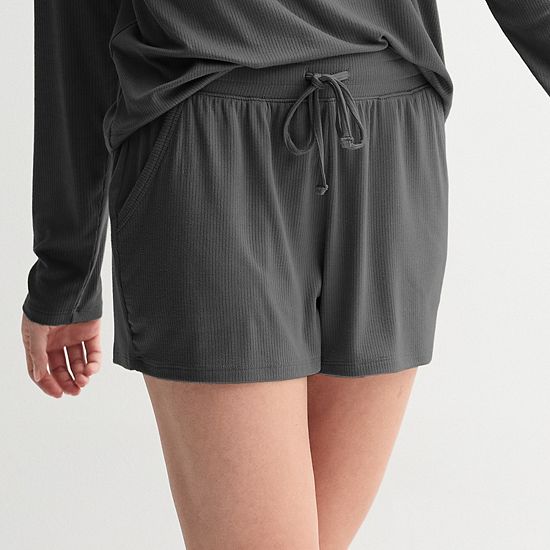 Women's Sonoma Goods For Life® Ribbed Pajama Shorts