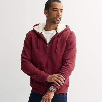 Men's Sonoma Goods For Life® High-Pile Fleece Full Zip Hoodie