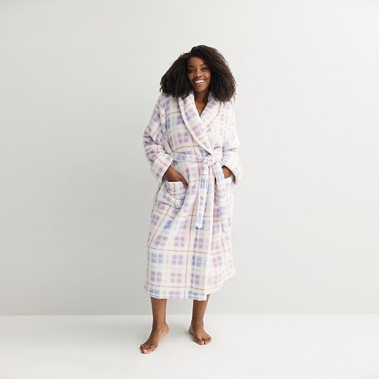 Plus Size Sonoma Goods For Life® Long Plush Wrap Robe