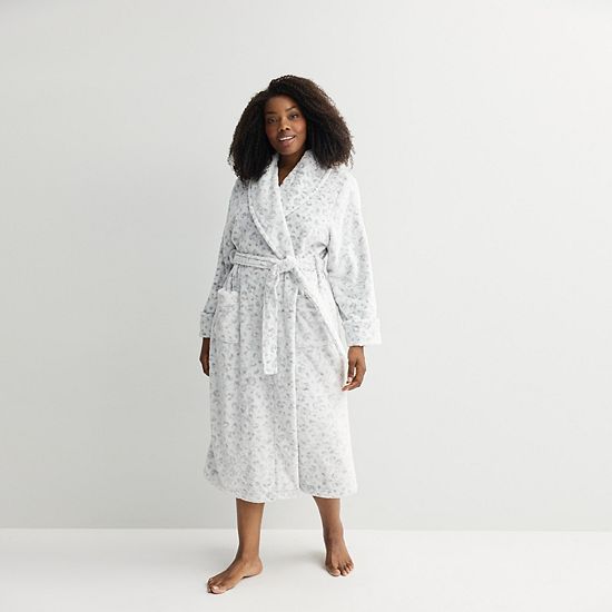 Plus Size Sonoma Goods For Life® Long Plush Wrap Robe