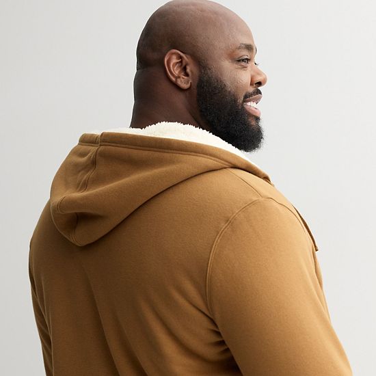 Big & Tall Sonoma Goods For Life® High-Pile Fleece Full-Zip Hoodie