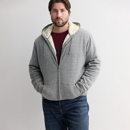 Big & Tall Sonoma Goods For Life® High-Pile Fleece Full-Zip Hoodie