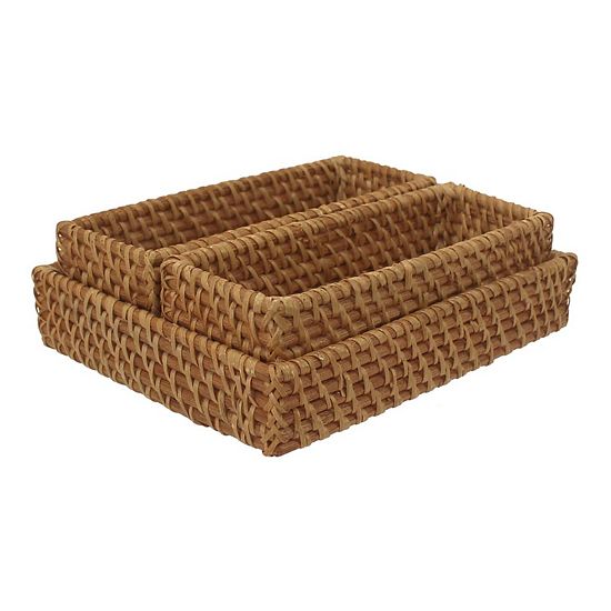 Sonoma Goods For Life® 3-Piece Handwoven Rattan Vanity Set