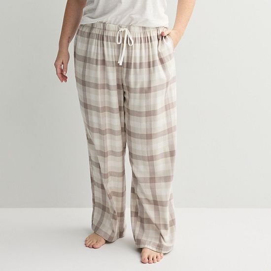 Plus Size Sonoma Goods For Life® Cozy Pajama Pants