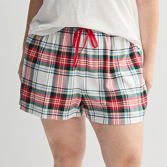 Women's Sonoma Goods For Life® Flannel Pajama Boxer Shorts