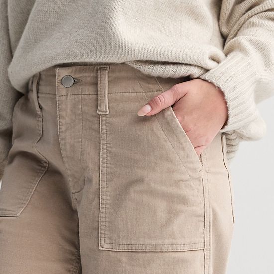Women's Sonoma Goods For Life® Corduroy Utility Wide Leg Pants