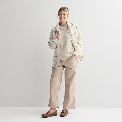 Petite Sonoma Goods For Life® Corduroy Utility Wide Leg Pants