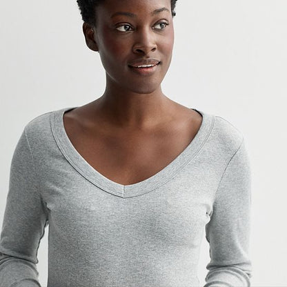 Women's Sonoma Goods For Life® Long Sleeve V-Neck Tee