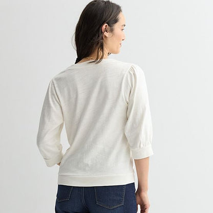 Women's Sonoma Goods For Life® Puff Sleeve Button Front Top