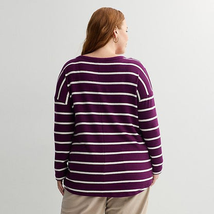 Plus Size Sonoma Goods For Life® Cozy Tunic Tee