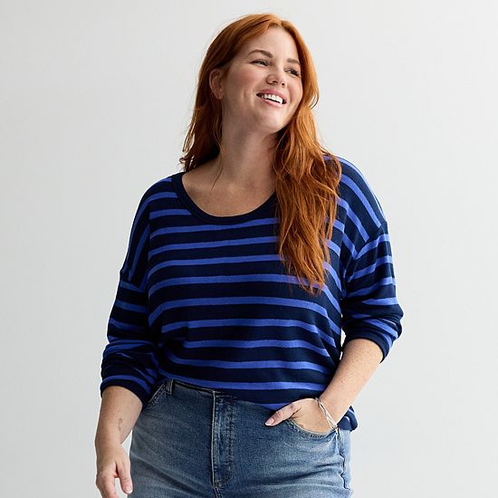 Plus Size Sonoma Goods For Life® Cozy Tunic Tee
