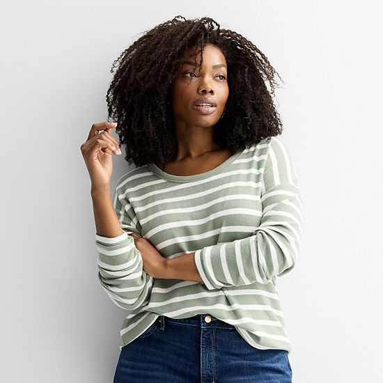 Plus Size Sonoma Goods For Life® Cozy Tunic Tee