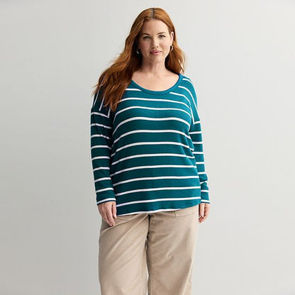 Plus Size Sonoma Goods For Life® Cozy Tunic Tee