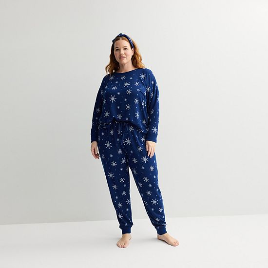 Plus Size Sonoma Goods For Life® 2 Pack Pajama Top & Pajama Bottoms Set