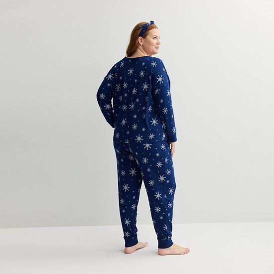 Plus Size Sonoma Goods For Life® 2 Pack Pajama Top & Pajama Bottoms Set
