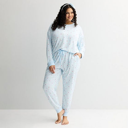 Plus Size Sonoma Goods For Life® 2 Pack Pajama Top & Pajama Bottoms Set