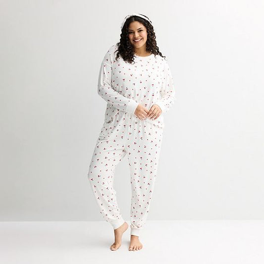Plus Size Sonoma Goods For Life® 2 Pack Pajama Top & Pajama Bottoms Set