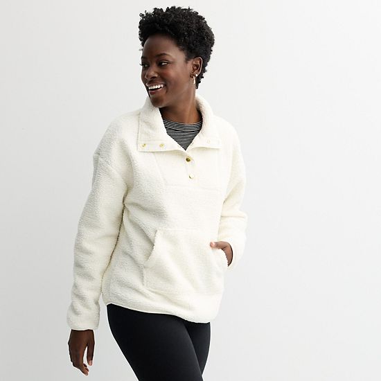 Women's Sonoma Goods For Life® Faux Shearling Pullover