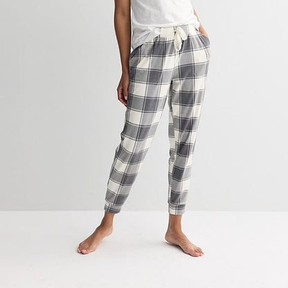 Women's Sonoma Goods For Life® Ribbed Cuffed Holiday Pajama Pants