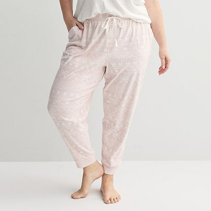 Plus Size Sonoma Goods For Life® Ribbed Cuffed Pajama Pants