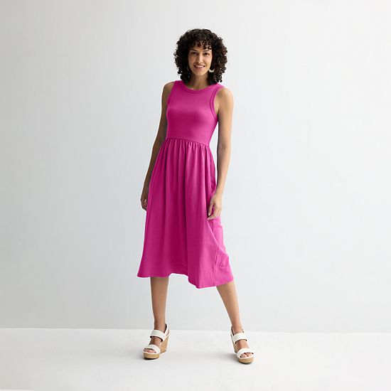 Petite Sonoma Goods For Life® Mixed Media Knit Dress