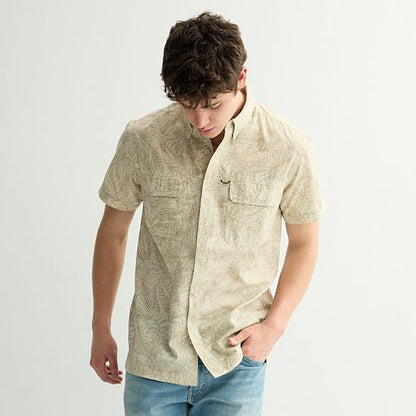 Men's Sonoma Goods For Life® Outdoor Short Sleeve Button-Down Shirt