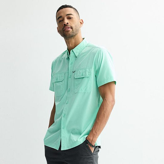 Men's Sonoma Goods For Life® Outdoor Short Sleeve Button-Down Shirt
